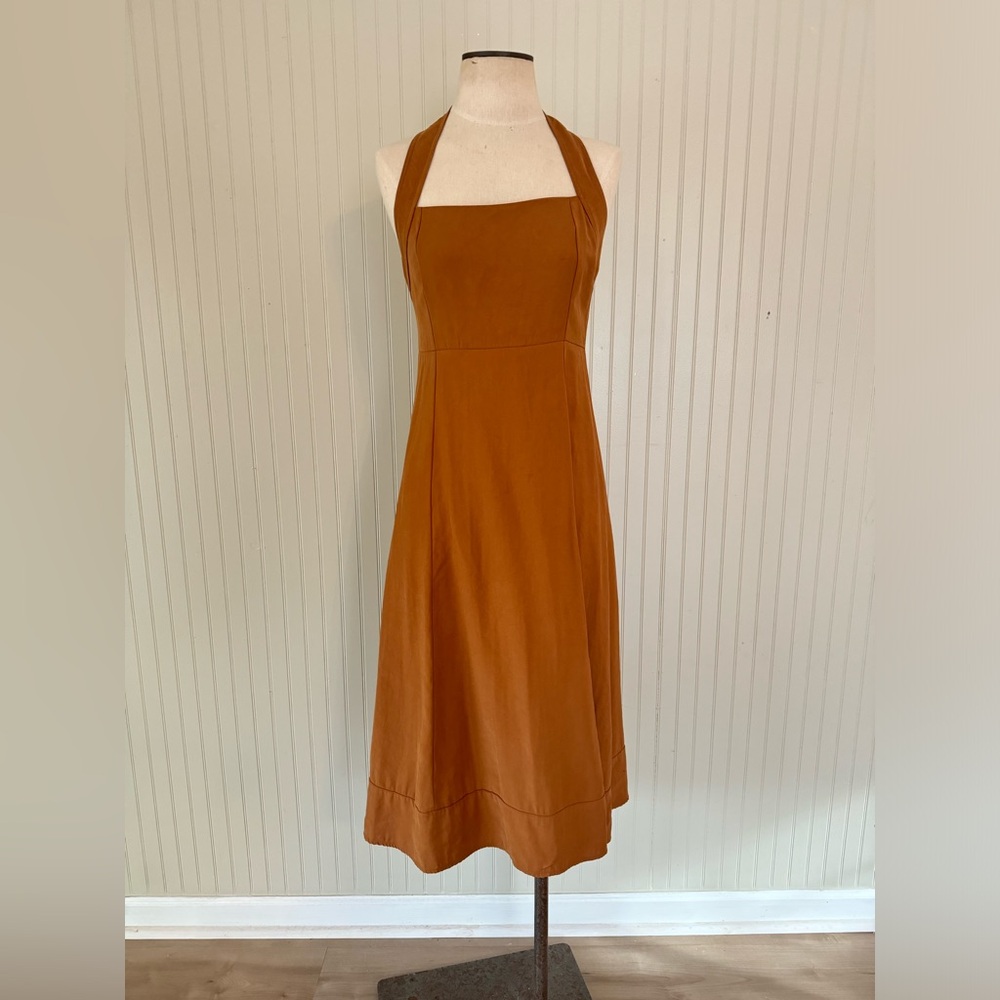 F21 Sandstone Halter Maxi Dress